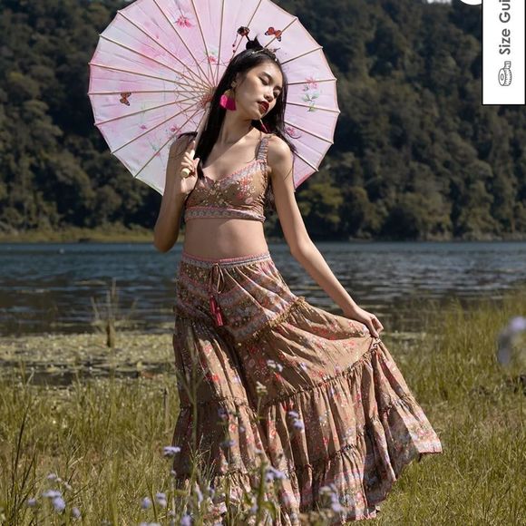 Tulle and Batiste boho crop top - Picture 1 of 10